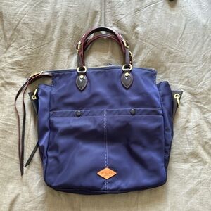 MZ Wallace Nylon Leather Trim Tote